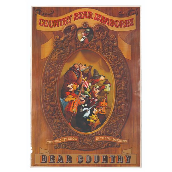 A Country Bear Jamboree Attraction Poster.