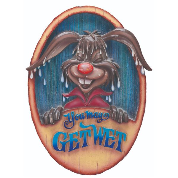 A You May Get Wet Splash Mountain Sign.
