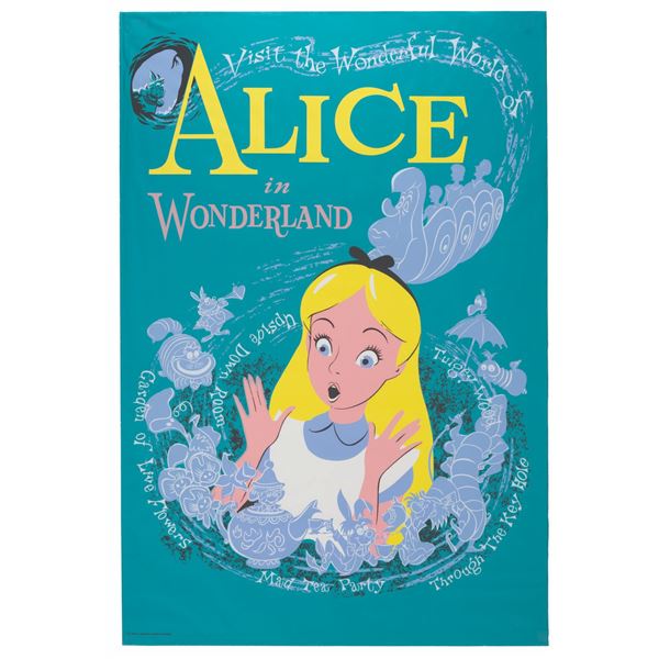 An Alice in Wonderland Attraction Poster.