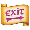 Image 1 : A Fantasyland Exit Sign.