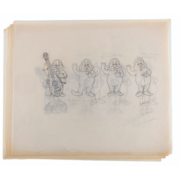 A Collection of Snow White's Scary Adventure Ride Update Drawings.