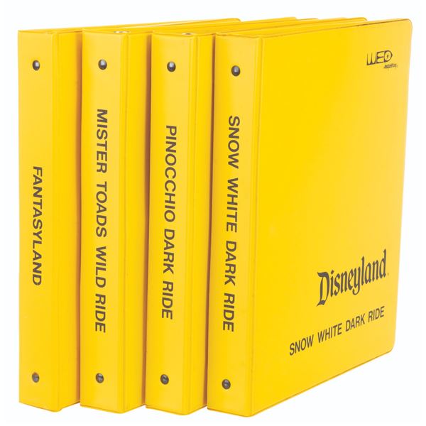 A Collection of WED Fantasyland Binders.