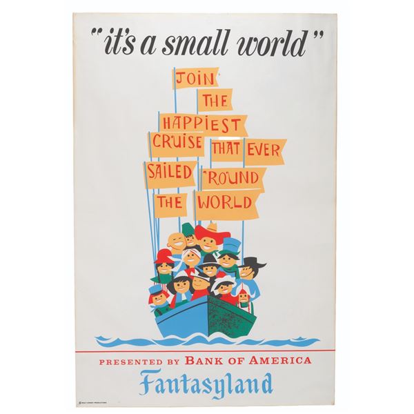An It's a Small World Attraction Poster.