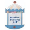 Image 1 : An It's a Small World Stroller Parking Sign.