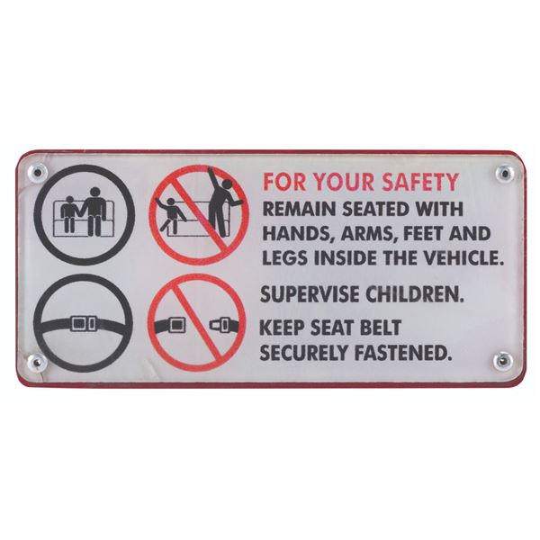 A Disneyland For Your Safety Sign.