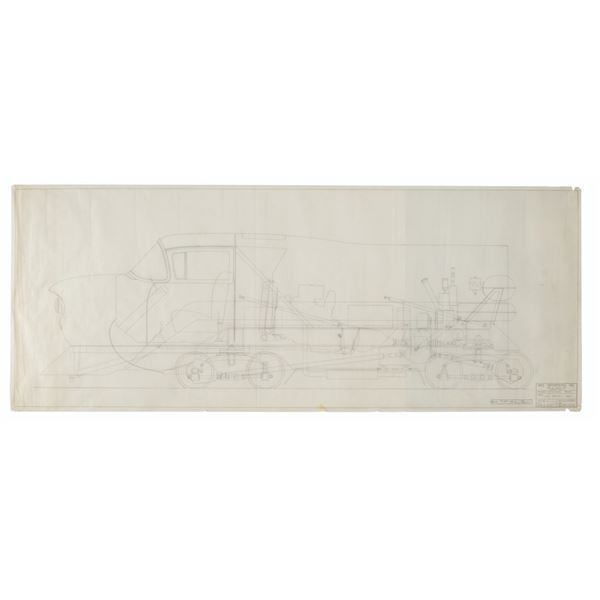 An Original Viewliner Blueprint Drawing.