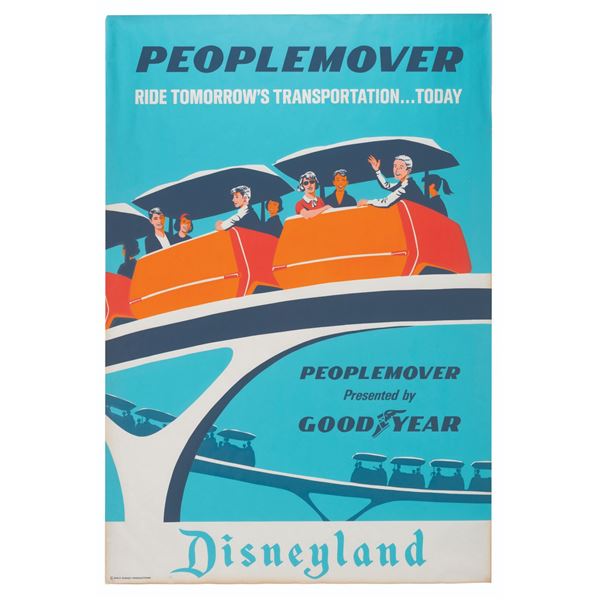 A Tomorrowland PeopleMover Attraction Poster.