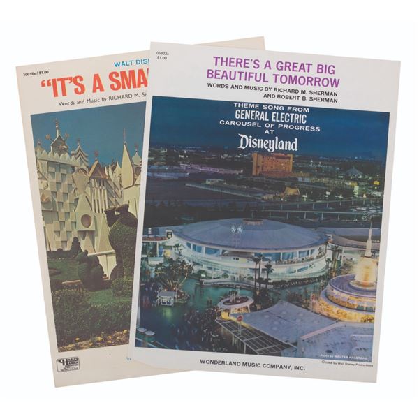 It's Small World and Carousel of Progress Sheet Music.