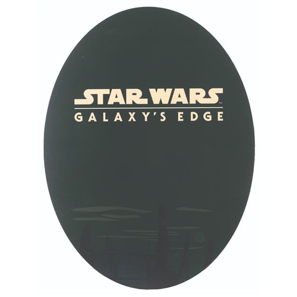 A Star Wars: Galaxy's Edge Sign.