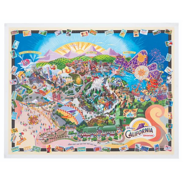 A California Adventure Grand Opening Map.