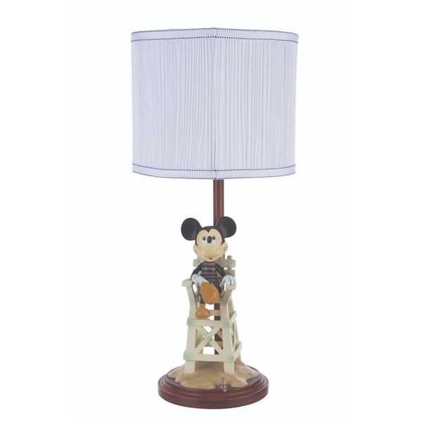 A Paradise Pier Hotel Mickey Mouse Lamp.