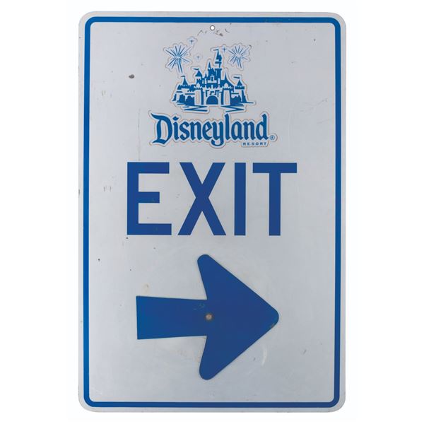 A Disneyland Resort Exit Sign.