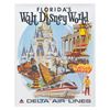 Image 1 : A Walt Disney World and Delta Airlines Travel Poster.