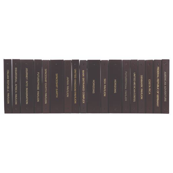 A Collection of WED Imagineering EPCOT Binders.