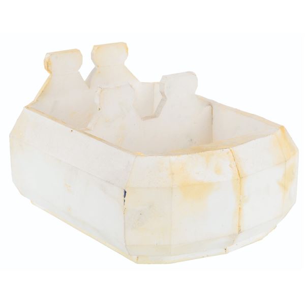 A Spaceship Earth Ride Vehicle Scale Model.