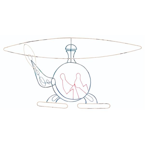 A Horizons Future of the 1950s Helicopter Prop.