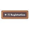 Image 1 : A Polynesian Village Resort Hotel Registration Sign.