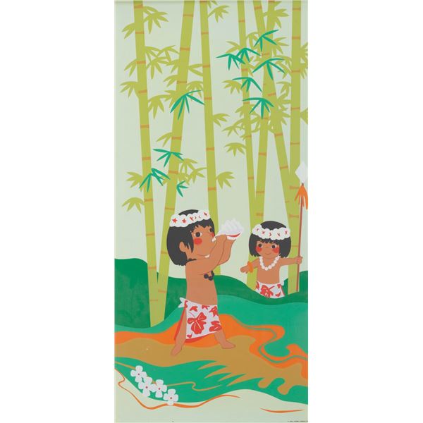 A Mary Blair Polynesian Resort Guest Room Print.