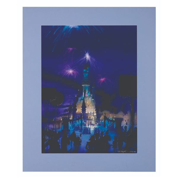 A Disneyland Paris Castle Print.