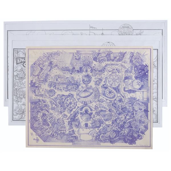 A Collection of Nickelodeon Nick Universe Concept Prints.