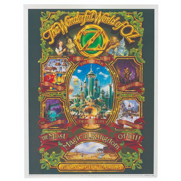 A Wonderful World of Oz Theme Park Poster.