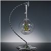 Image 2 : 2pc Waterford Silver Star Stand with Hand Blown Globe Ornament
