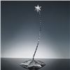 Image 3 : 2pc Waterford Silver Star Stand with Hand Blown Globe Ornament