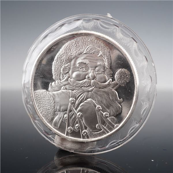 1996 Santa Claus .999 Fine Silver Round