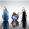 Image 2 : 3pc Hokitika Glass Studio Bird and Penguin Figurines