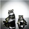 Image 1 : Swarovski Crystal Endangered Wildlife Figurines, Panda Mother and Cub
