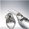 Image 4 : 3pc Swarovski Crystal Figurines- Toucan, Parrot & Parrot w/Colored Beak