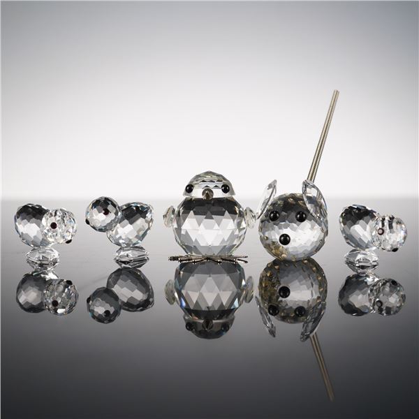 5pc Swarovski Crystal Animal Figurines, Chicks and Mouse