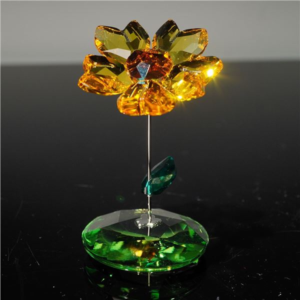 Swarovski Crystal Rocking Flower, Joy Sunflower 1016551