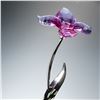 Image 3 : Swarovski Paradise Flower Crystal Figurine, Dorara Fuchsia Rain