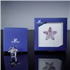 Image 4 : 2pc Swarovski Crystal Flower Figurines, Rosaline Moonlight and Primula Blue