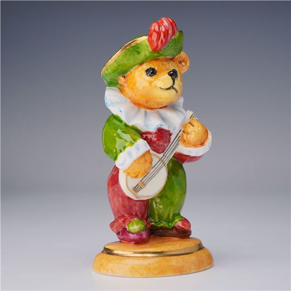 Halcyon Days Porcelain Figurine, Bear with Banjo