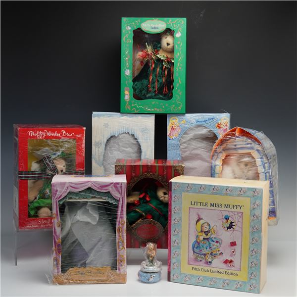 9pc Muffy Vanderbear Collectible Bears from North American Bear Co. Inc.