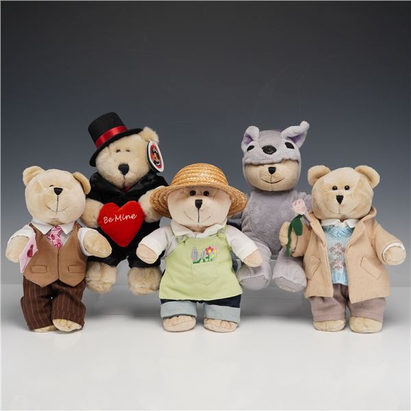5pc Starbucks Coffee Co. Bearista Bear Plush Collection