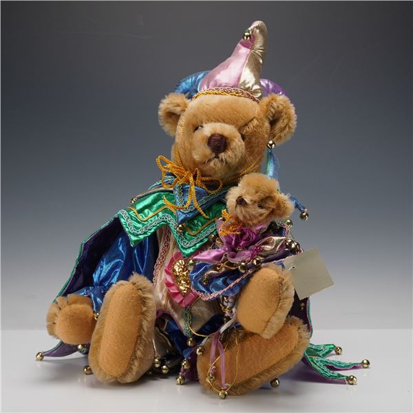 Beverly Port Time Machine Teddies Jester Bear with Music Box