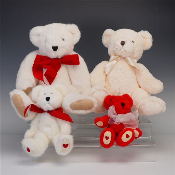4pc Boyds and Vermont Valentine's Day Plush Teddy Bears