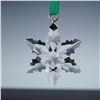 Image 2 : 2pc Swarovski Crystal Christmas Snowflake Ornaments