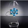 Image 1 : 2pc Swarovski Crystal Tree Ornament and Stand, 25th Anniversary Ornament