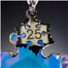 Image 4 : 2pc Swarovski Crystal Tree Ornament and Stand, 25th Anniversary Ornament