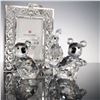 Image 2 : 4pc Swarovski Crystal Animal Figurines and Harvey Lewis Frame Ornament