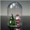 Image 1 : Swarovski Crystal Figurine, Bell Jar Christmas Tree and Santa