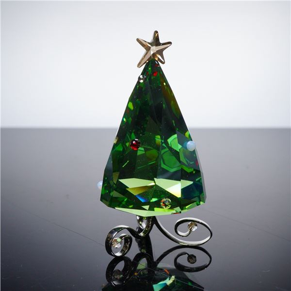 Swarovski Crystal Holiday Figurine, Christmas Tree