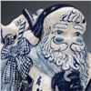 Image 4 : 2pc  Dedham Pottery Holiday Figurines, Santa Claus & Seated Angel