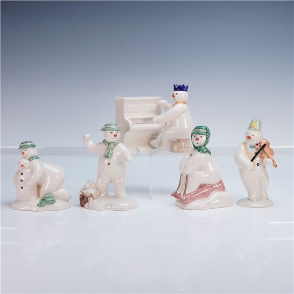 6pc Royal Doulton Snowman Figurines James and the Snowman