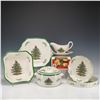 Image 1 : 7pc Spode Earthenware Serving Collection, Christmas Tree