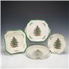 Image 2 : 7pc Spode Earthenware Serving Collection, Christmas Tree